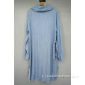 Collare bambola Lated Abito casual con cintura